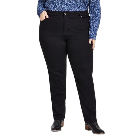 Plus Size High-Rise Straight Jeans - Picture 2 of 2